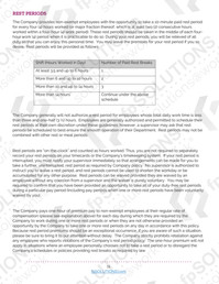 PAGA California Wage and Hour Policy Packet Sample 3
