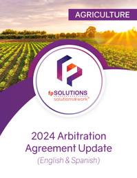 Agriculture: 2024 Arbitration Agreement (English & Spanish) Cover