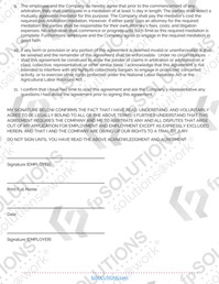 Agriculture: 2024 Arbitration Agreement (English & Spanish) Sample C