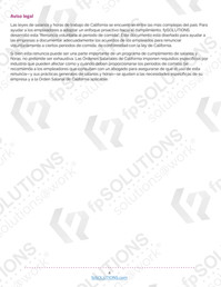California Wage and Hour Voluntary Meal Period Waiver - Spanish Sample 2