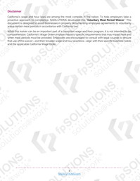 California Wage and Hour Voluntary Meal Period Waiver - English and Spanish