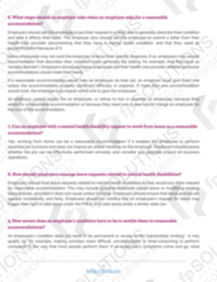 Mental Health Accommodations Packet Sample 3