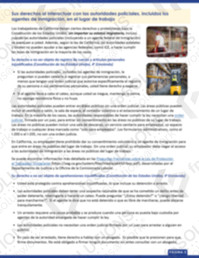 California Workplace - Know Your Rights - Spanish Sample 2