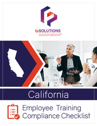 California Employee Training Compliance Checklist Cover