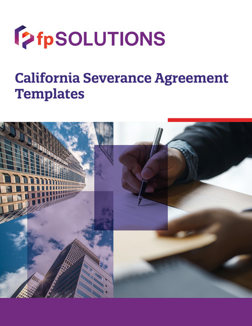 California Severance Agreement Templates Cover