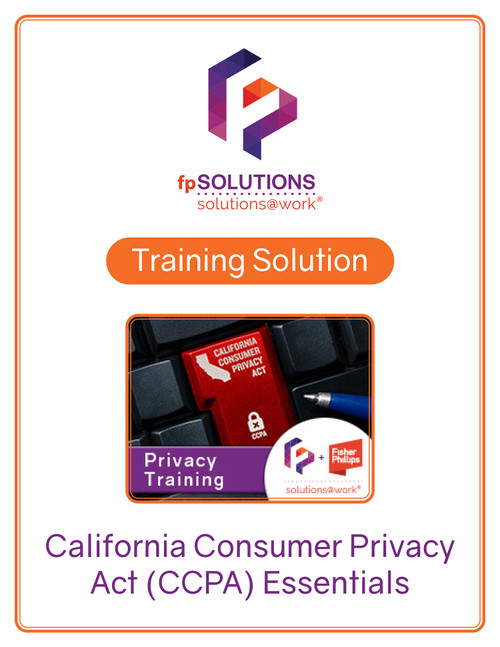 California Consumer Privacy Act (CCPA) Essentials Course