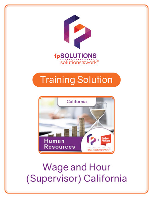 Wage and Hour (Supervisor) California