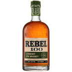 Rebel 100 Straight Rye Whiskey 750ml