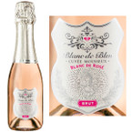 Blanc de Bleu Blanc de Rose Brut Sparkling NV 187ml is full and round with smooth flavors and fine persistent bubbles. The extra measure of Chardonnay contributes elegance and austerity