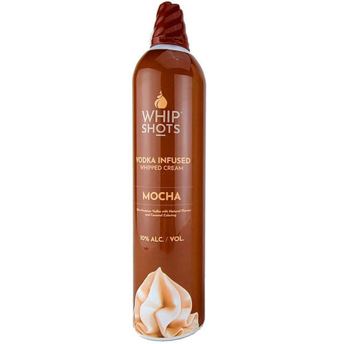 WhipShots Vodka Infused Mocha Whipped Cream 200ml Can