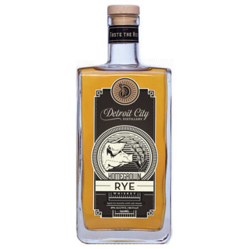 Detroit City Homegrown Rye Whiskey 750ml