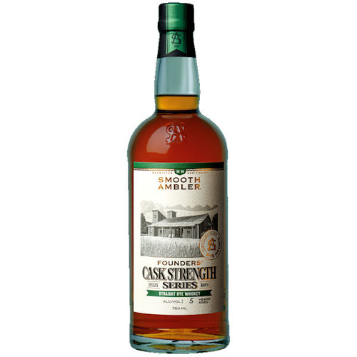 Smooth Ambler Founders' Series Cask Strength Straight Rye Whiskey 750ml