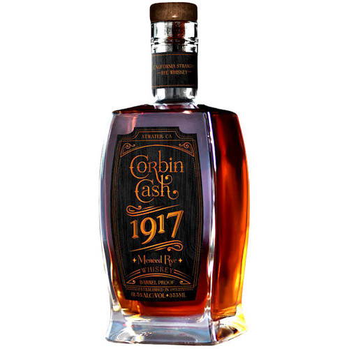 Corbin Cash 1917 Barrel Proof Merced Rye Whiskey 750ml