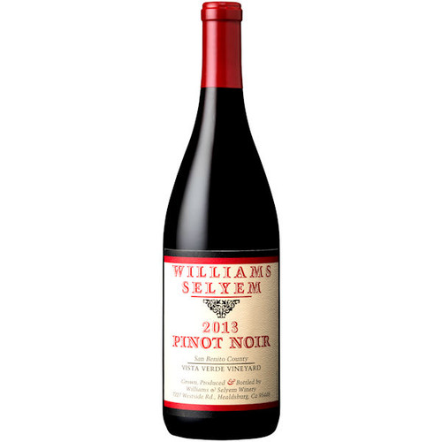 Williams Selyem Vista Verde Vineyard San Benito County Pinot Noir