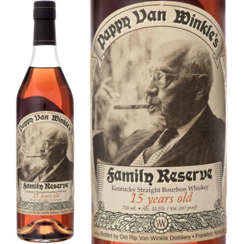 Pappy Van Winkle Family Reserve 15 Year Old Bourbon Whiskey 750ml