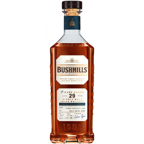 Bushmills Rare CaskS 29 Year Old Pedro Ximenez Cask Single Malt Irish Whiskey 750ml