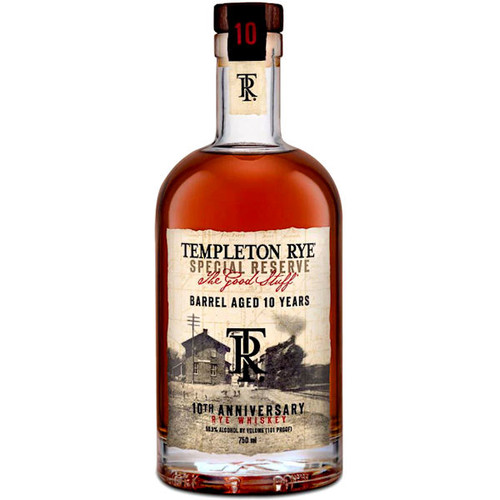 Templeton 10th Anniversary Special Reserve 10 Year Old Rye Whiskey 750ml