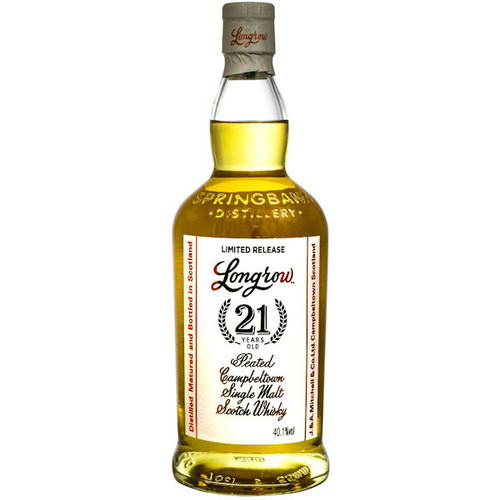 Longrow 21 Year Old Fresh Rum Cask Campbelton Single Malt Scotch Whiskey 750ml