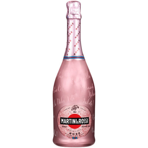 Martini & Rossi Sparkling RoseNV 750ml is full and round with smooth flavors and fine persistent bubbles. The extra measure of Chardonnay contributes elegance and austerity