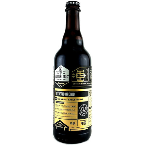 Bottle Logic Intrepid Orchid Bourbon Barrel Aged Vanilla Barleywine 500ml Bottle Logic Intrepid Orchid Bourbon Barrel Aged Vanilla Barleywine 500ml