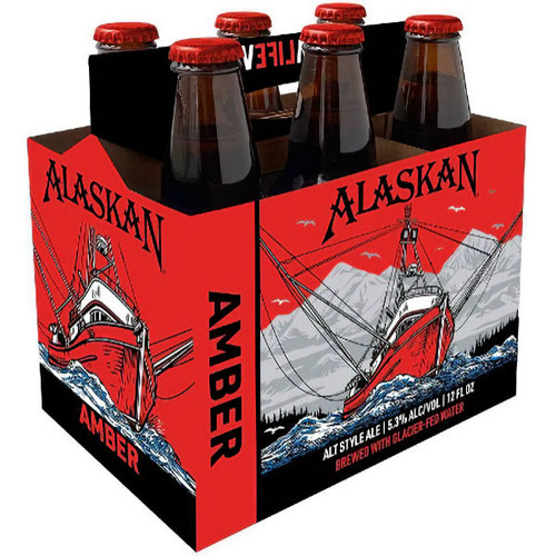 Alaskan Amber Alt Style Ale 12oz 6 Pack Bottles
