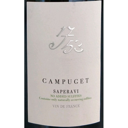 Campuget 1753 Saperavi No Added Sulfites