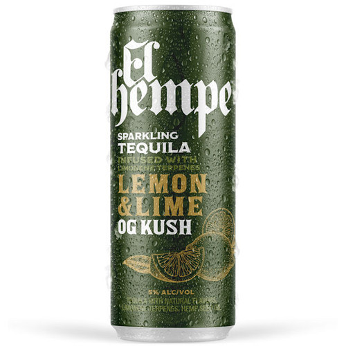 El Hempe Lemon & Lime Sparkling Tequila Ready To Drink 12oz 4 Pack Cans