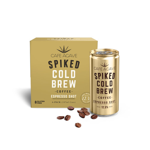 Cafe Agave Spiked Cold Brew Espresso Shot Coffee 4-Pack