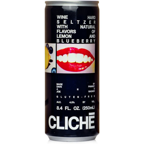 Cliche Lemon and Blueberry Wine Seltzer 8.5oz 4 Pack Cans