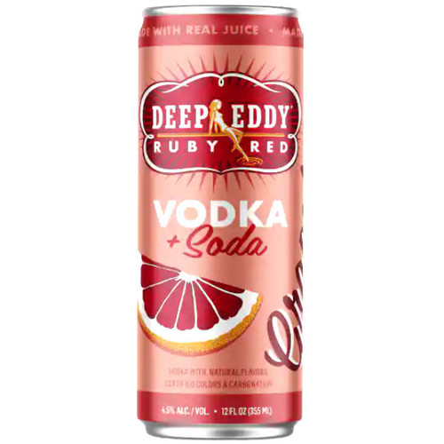 Deep Eddy Ruby Red Vodka & Soda Ready-To-Drink 4-Pack 12oz Cans