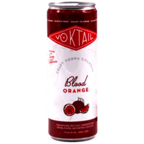 Voktail Blood Orange Vodka Cocktail Ready-To-Drink 4-Pack 12oz Cans