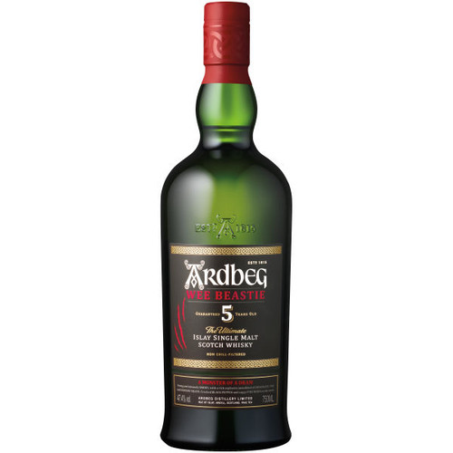 Ardbeg Wee Beastie 5 Year Old Islay Single Malt Scotch 750ml Ardbeg Wee Beastie 5 Year Old Islay Single Malt Scotch 750ml