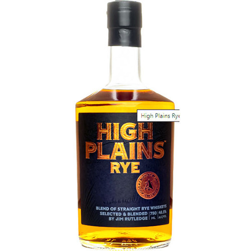 J.W. Rutledge High Plains Blend of Straight Rye Whiskey 750ml