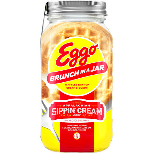 Sugarlands Eggo Brunch In A Jar Waffles & Syrup Appalachian Sippin' Cream Liqueur 750ml