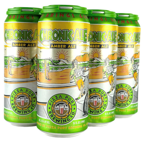 Pizza Port Brewing Chronic Ale Amber Ale 16oz 6 Pack Cans