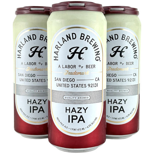 Harland Brewing Hazy IPA 16oz 4 Pack Cans