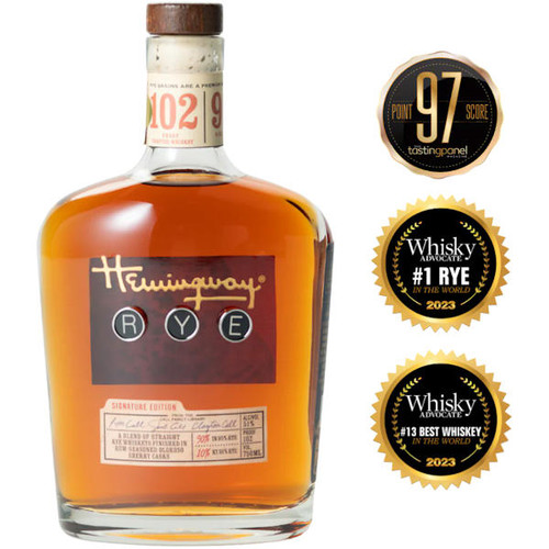 Hemingway Signature Edition Straight Rye Whiskey 750ml