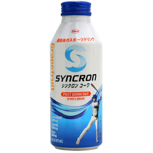 Syncron Post Workout Sports Drink Endorsed by Shohei Ohtani Grapefruit 16oz