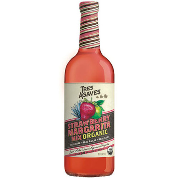 Tres Agave Organic Strawberry Margarita Mix 1L