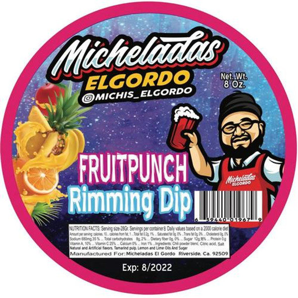 Micheladas El Gordo Fruit Punch Rimming Dip 8oz