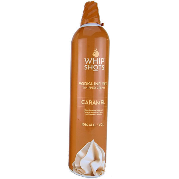 WhipShots Vodka Infused Caramel Whipped Cream 200ml Can