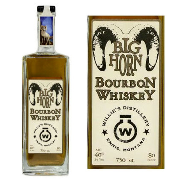 Willie's Distillery Big Horn Montana Bourbon Whiskey 750ml