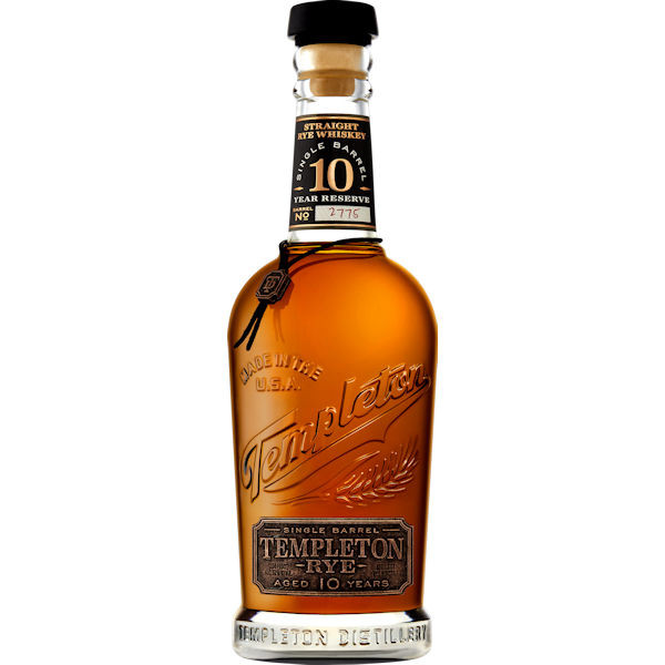 Templeton Single Barrel 10 Year Old Rye Whiskey 750ml