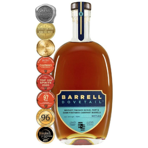Barrell Dovetail Whiskey Finished in Rum, Port & Dunn Vineyards Cabernet Barrels 750ml