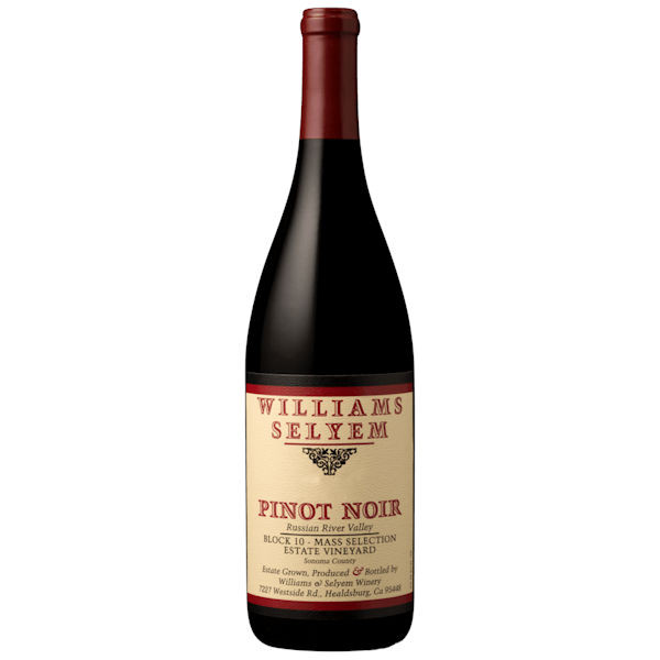 Williams Selyem Block 10 Mass Selection Estate Vineyard Russian River Pinot Noir Williams Selyem Block 10 Mass Selection Estate Vineyard Russian River Pinot Noir