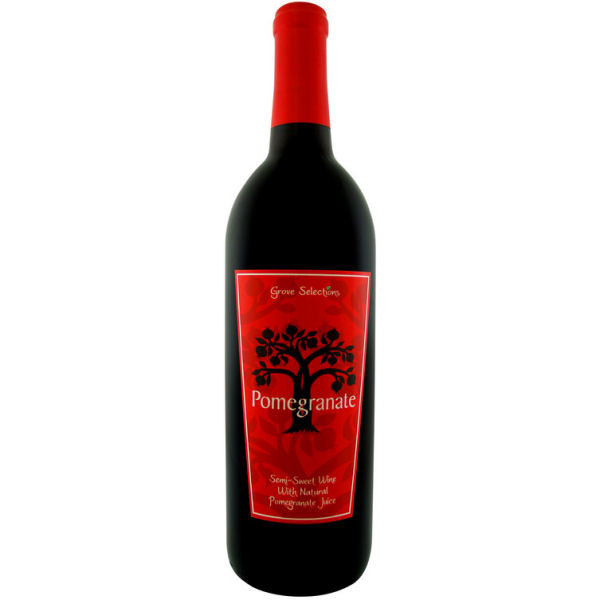 Grove Selections Semi-Sweet Pomegranate Wine NV