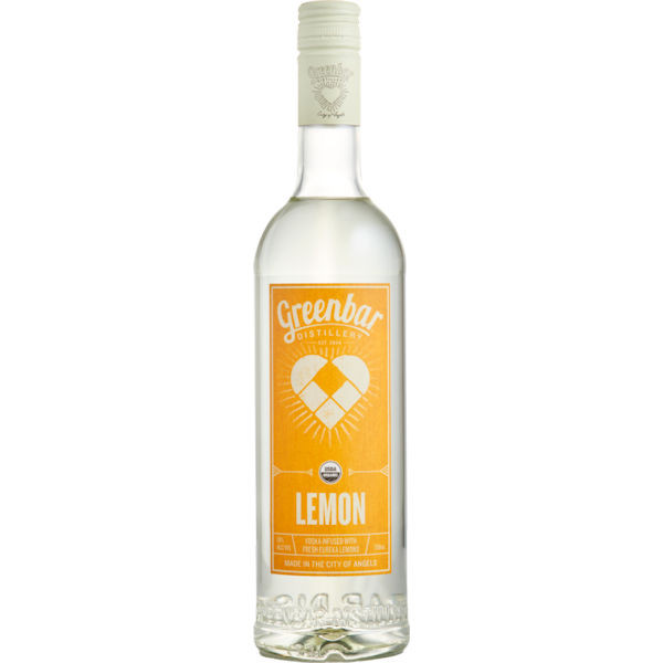 Greenbar Lemon Organic Vodka 750ml