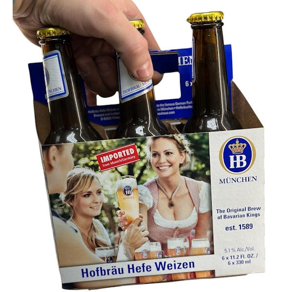 Hofbrau Munchen Hefe Weizen 330ml 6 Pack (Germany)