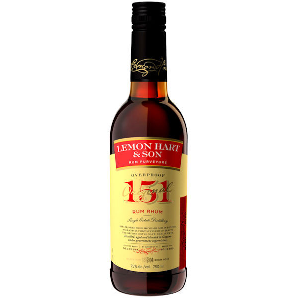 Lemon Hart 151 Proof Guyana Rum 750ml
