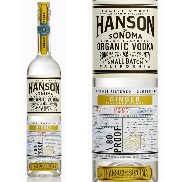 Hanson of Sonoma Ginger Organic Vodka 750ml